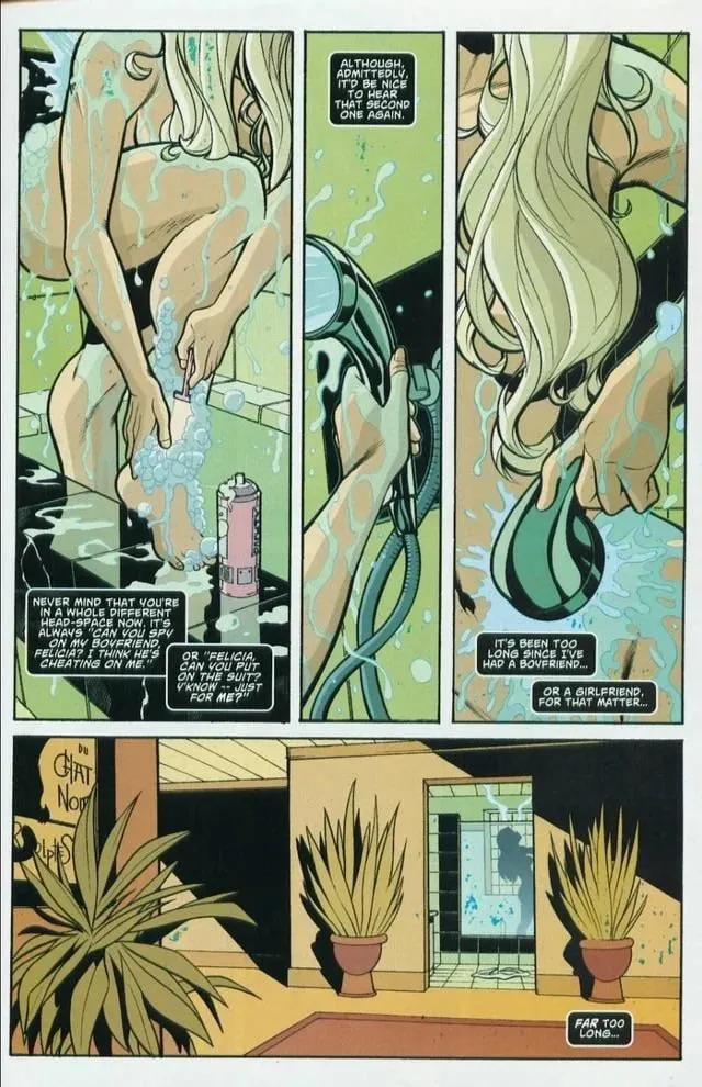 Felicia pleasuring herself in the shower [spider man the evil men that do it#1]