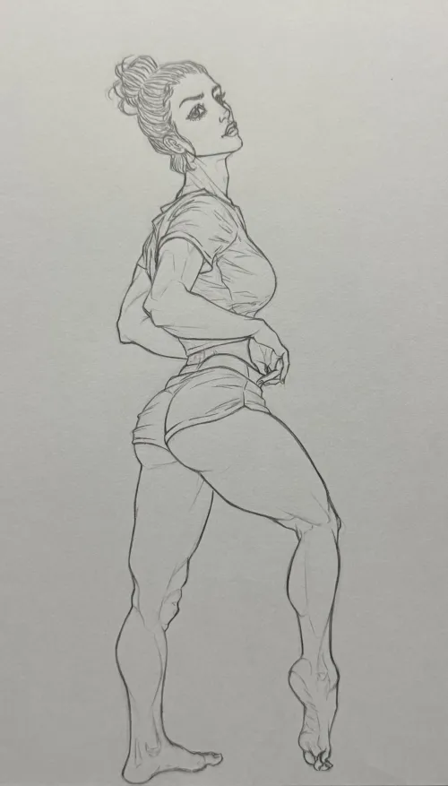 Female Form in Side Perspective