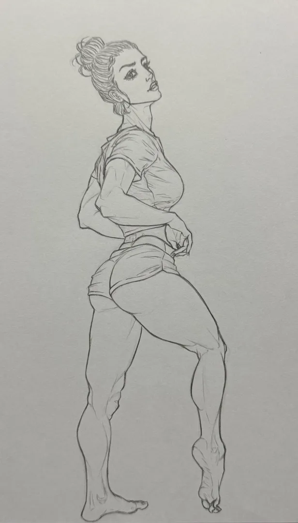 Female Form in Side Perspective