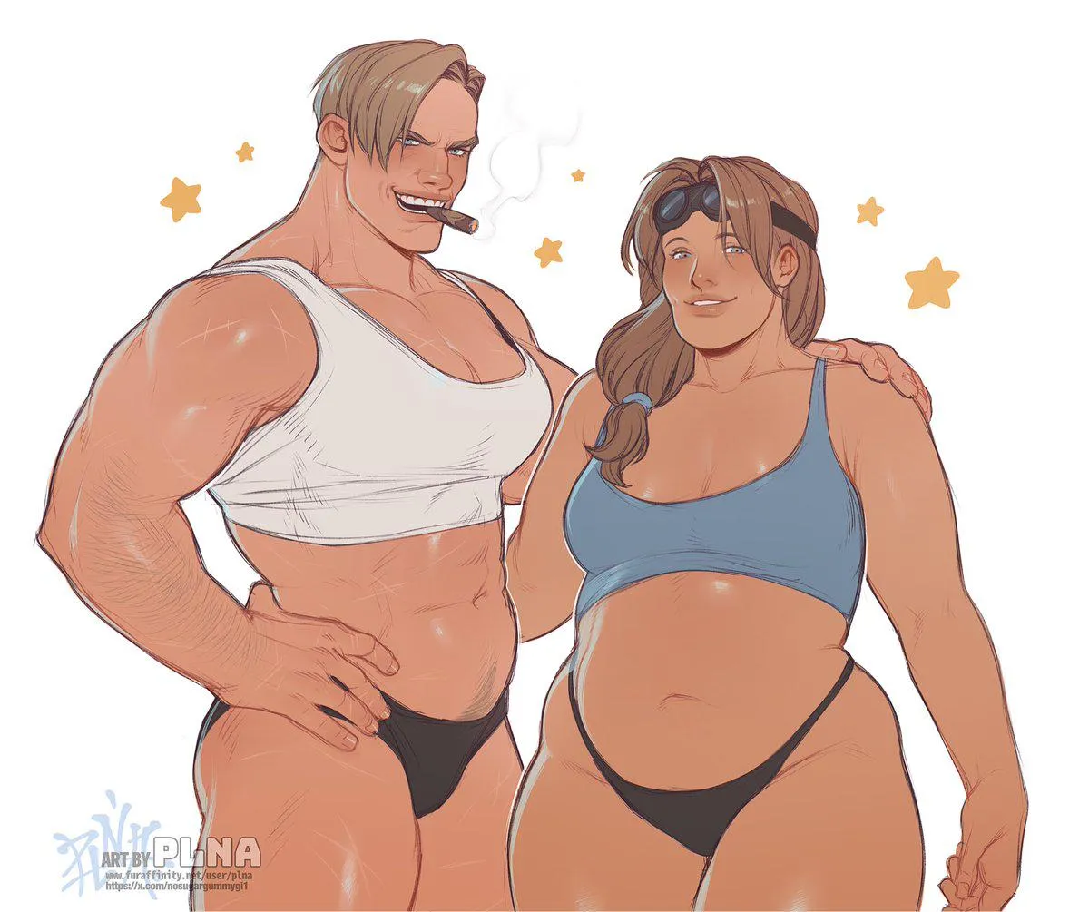 Femsoldier and Femengineer by Plna