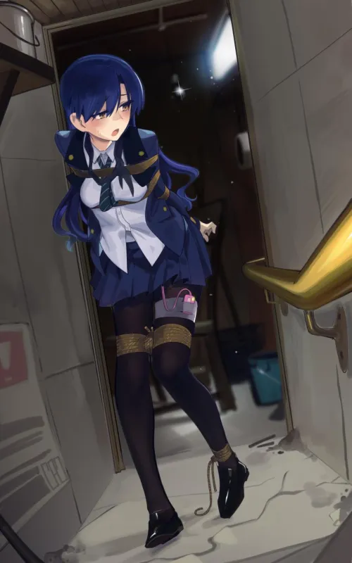 Finally got out of the closet but now I have to find someone to untie me. I just hope no one gets any weird ideas