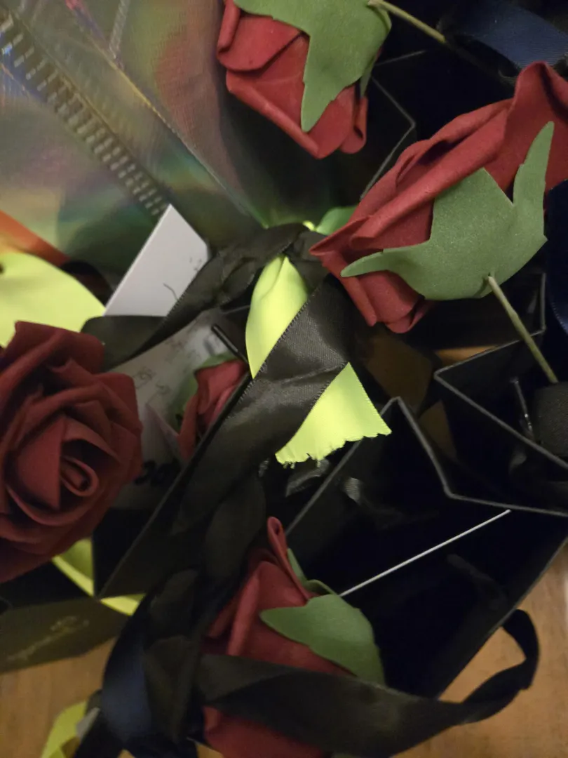 Finished prepping gift bags for guests.