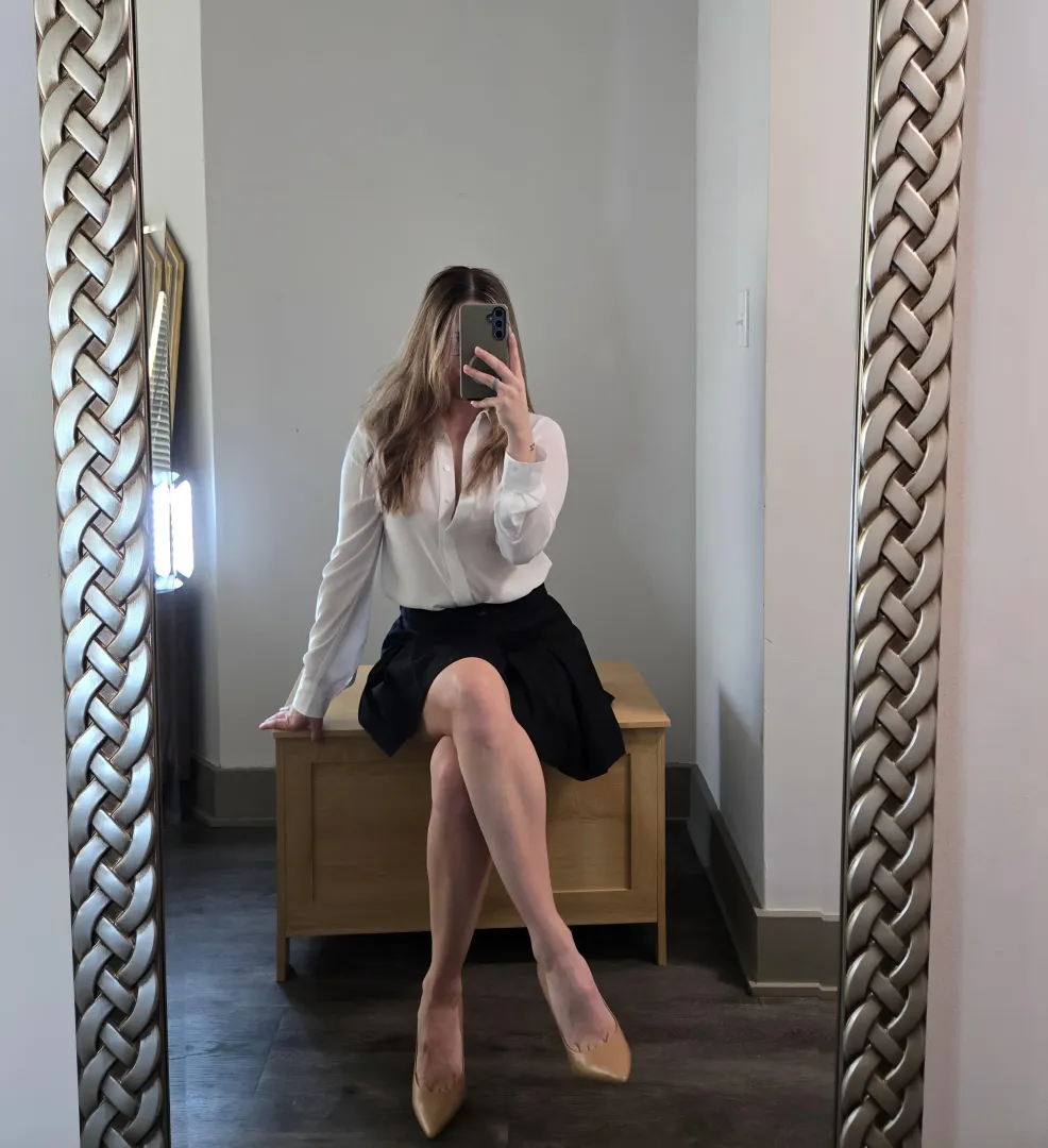 first pic in heels 