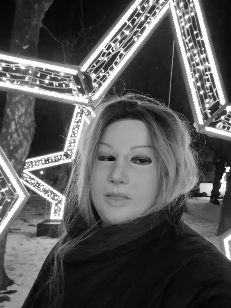 First time masked outside.