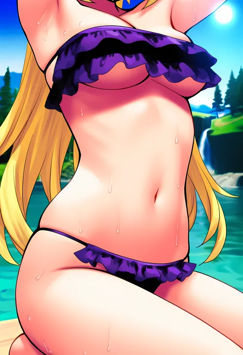 Fischl practicing abdominal muscle control ✨