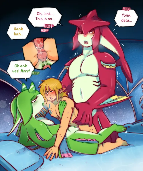 Fishy Threesome (Commission) DarkChibiShadow