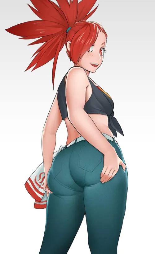 Flannery Giving You a Smiling Look Back [Pokemon]