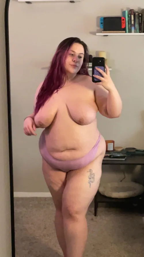 flashing the H cups cuz im home alone + horny 