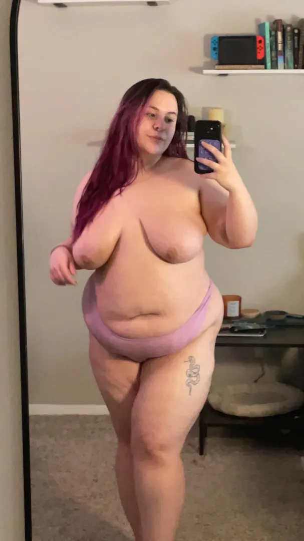 flashing the H cups cuz im home alone + horny 