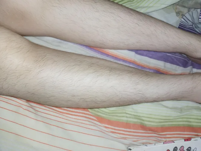 Forever hairy legs in soft sheets