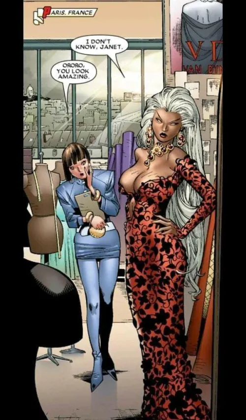 Forget Sweetheart, that's a DIVINE neckline [House of M (2005) #2]