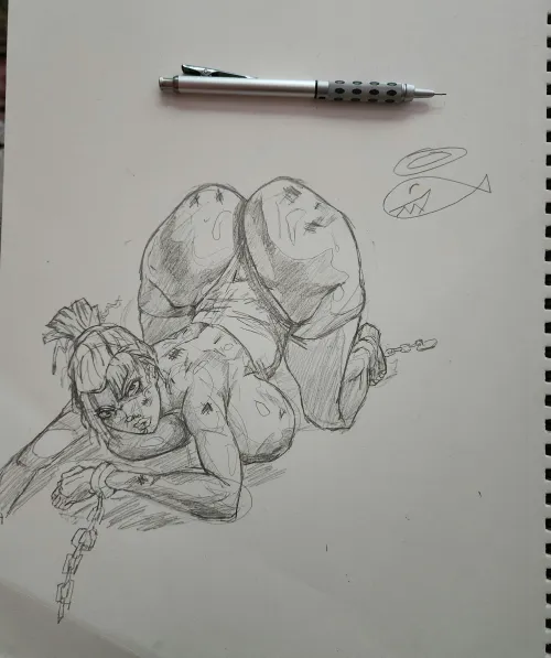 Former Fire Lord Azula; Several Years Into Her Sentence Sketch