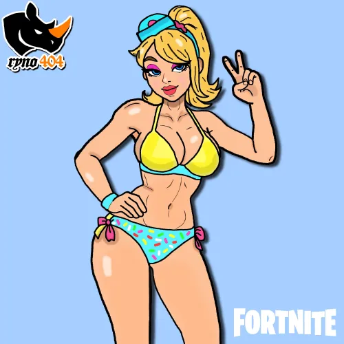 Fortnite Dee Swimsuit FanArt