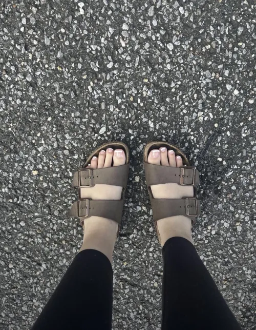 French tip and birks..what a combo