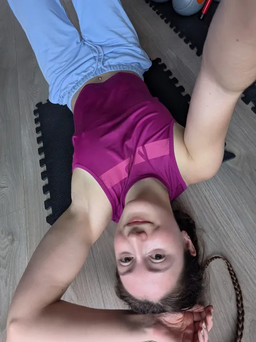 Fresh from sets, no bra regrets!