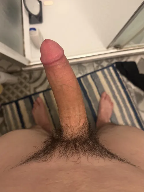 Fresh out the shower would you suck my cock?