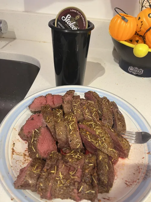 Fresh Venison for dinner, fresh Stokers for dessert 