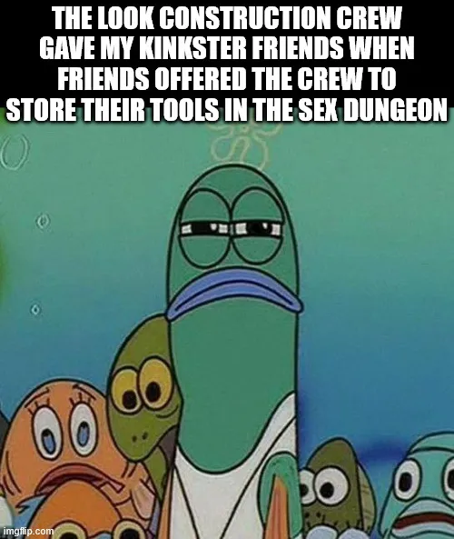 Friends are renovating their house's roof and the workers were confused about them having a sex dungeon.