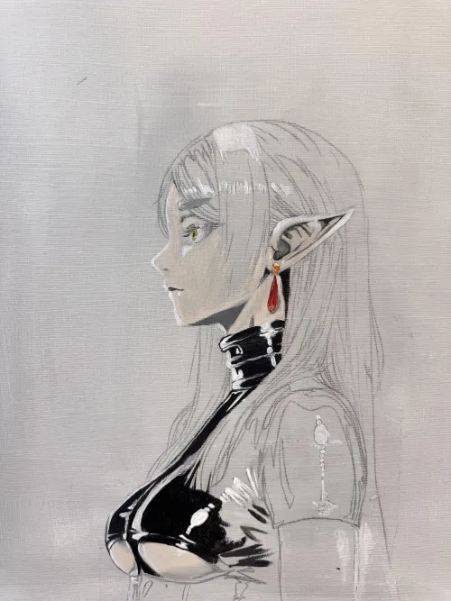 Frieren in latex (@dodadoanime)