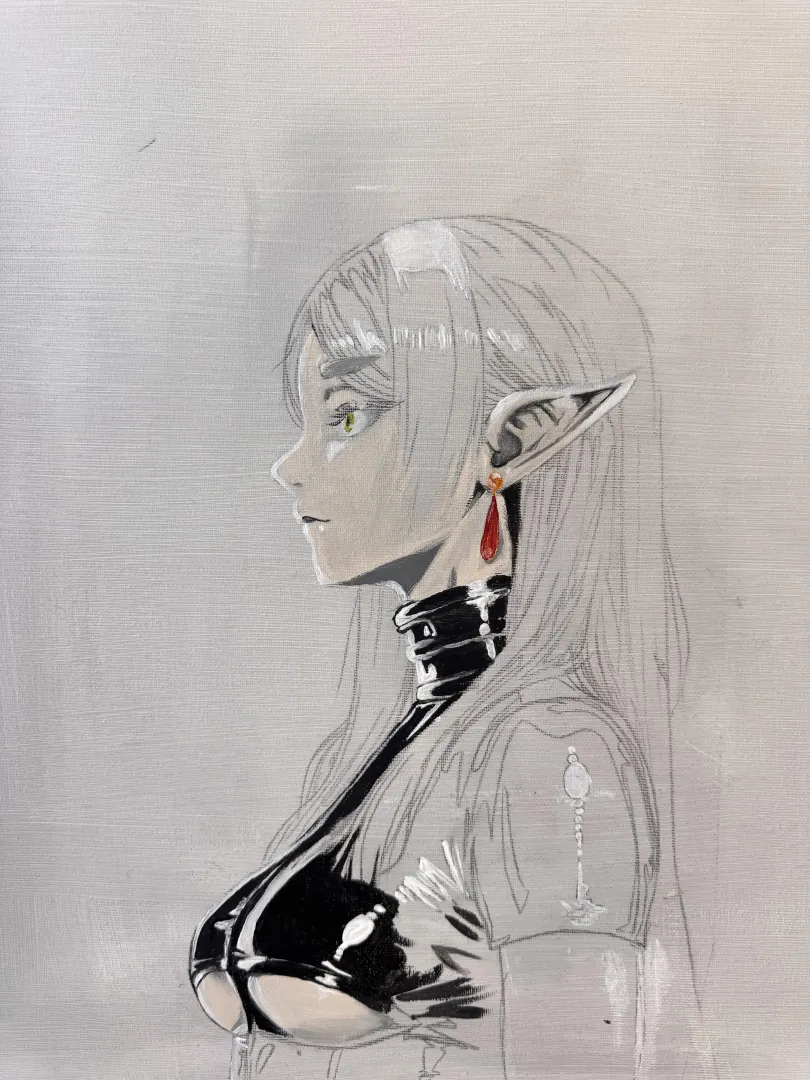 Frieren in latex (@dodadoanime)