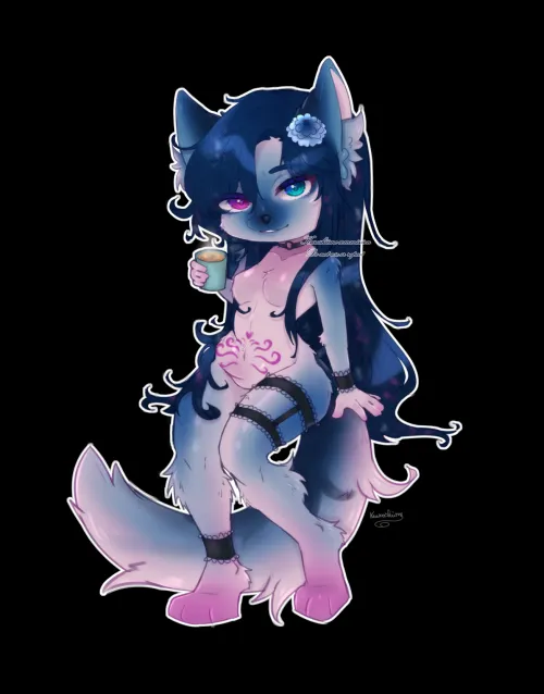 [f]Sipping some tea~ (art by me)