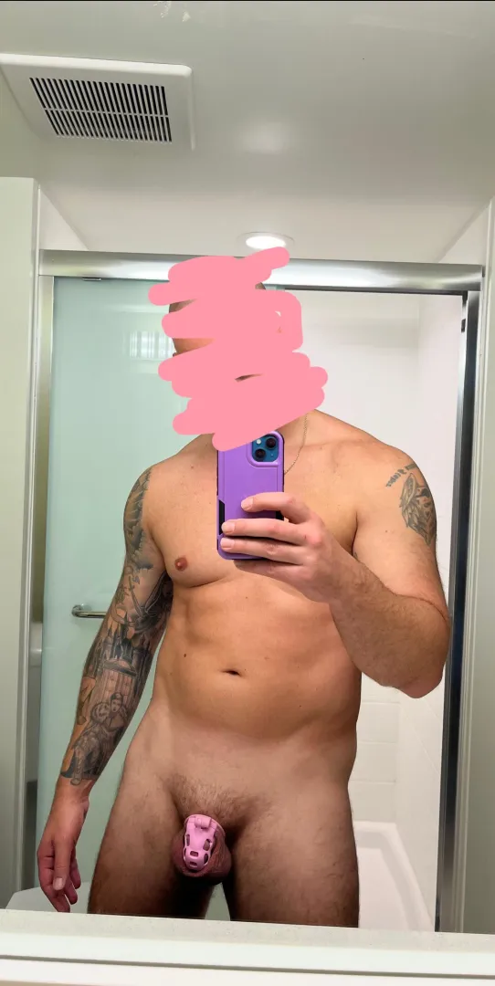 Fully visible, fully restrained. My wife decides what I deserve today.