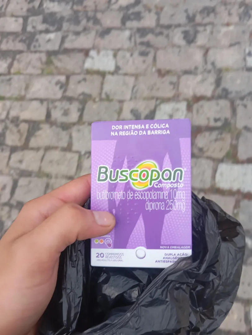 Fumar um Buscopan só pra ver noq dá