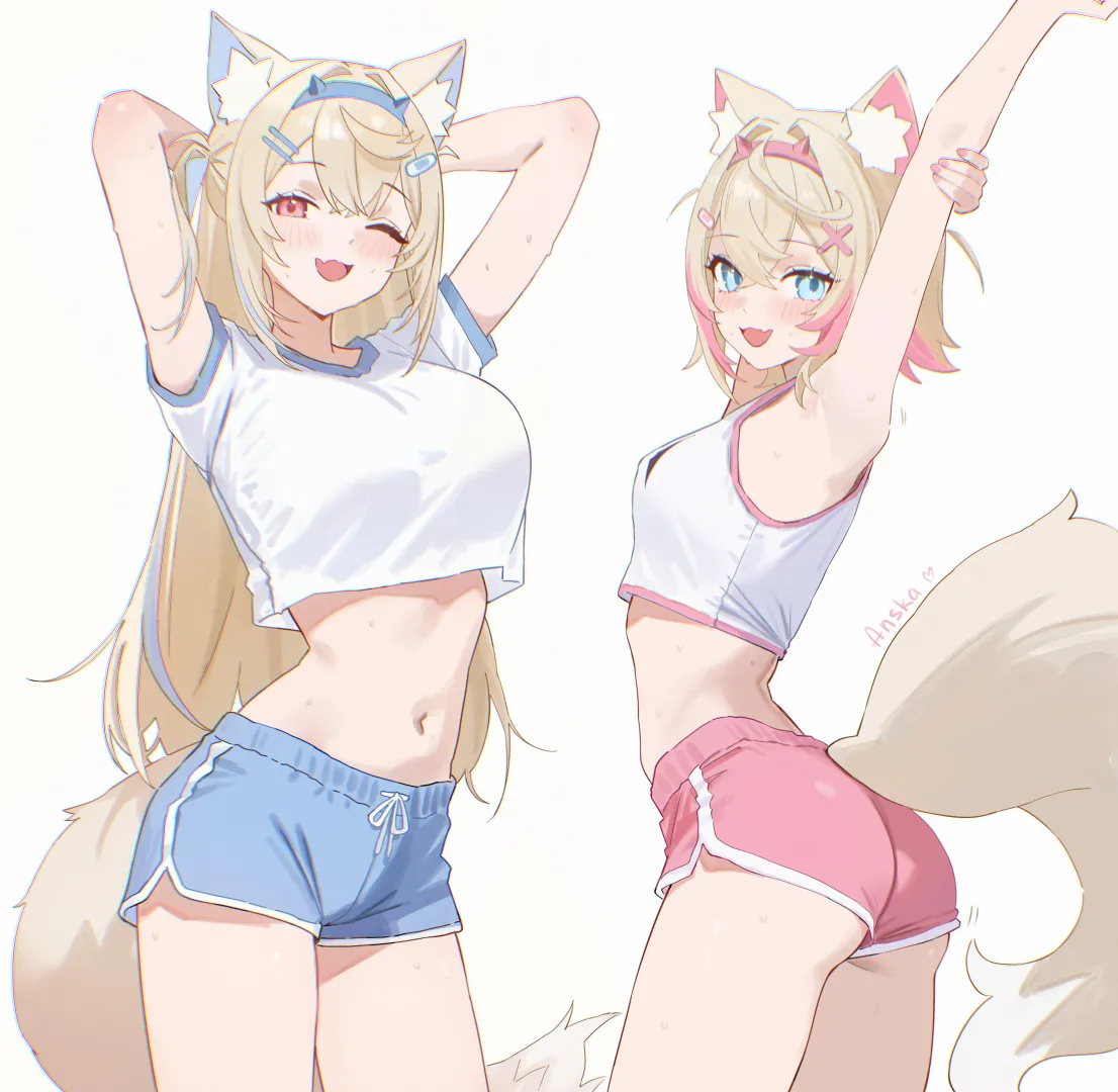 Fuwawa and Mococo Abyssgard [Hololive EN Advent]