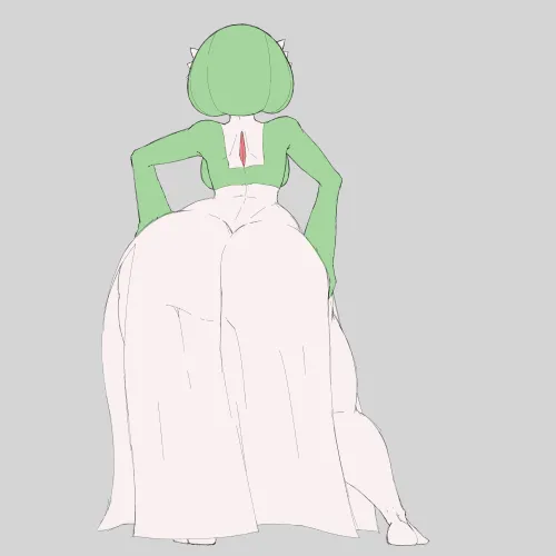 Gardevoir Booty Sketch (Art by me)