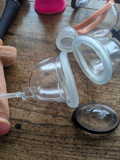 Getting ready to pump my pussy