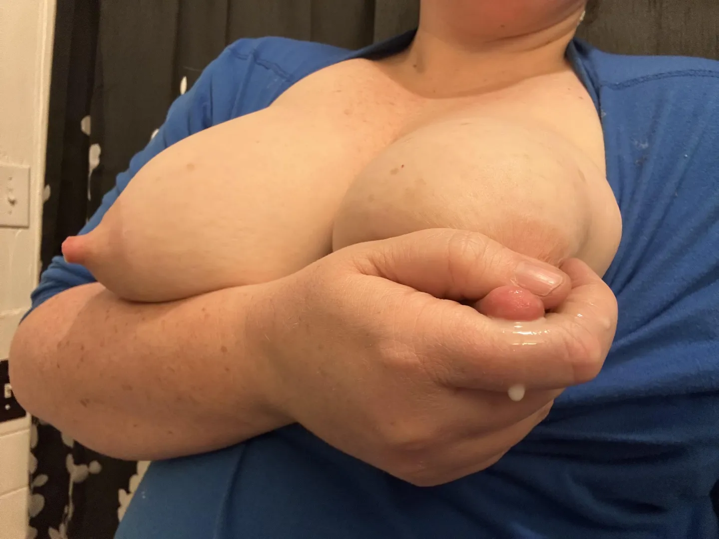 Getting ready to shower