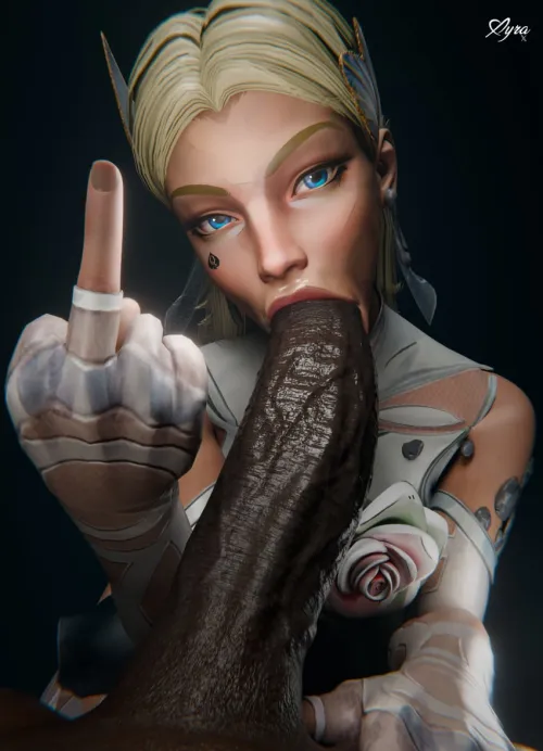 getting the middle finger while she sucks is so hot! an obidient brat who LOVES her owner!