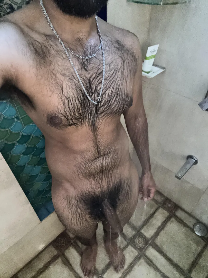 getting wet in the shower