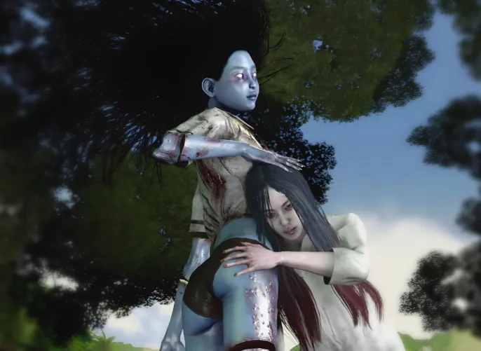 Ghostie girls teasing