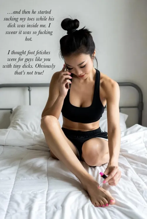 Girl talk with her bestie