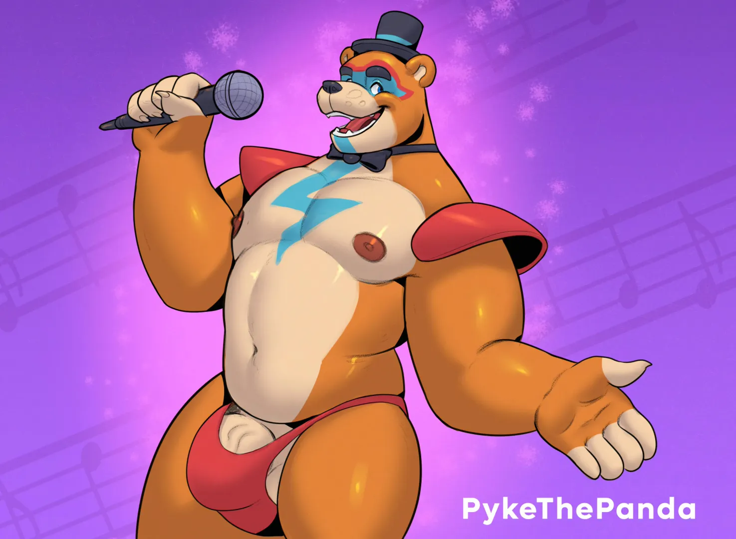 Glamrock Freddy is getting ready to give you a private show [M] (PykeThePanda)