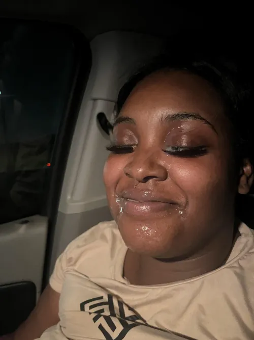 Glazed her.