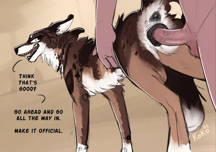 Go ahead and go all the way, dogfucker