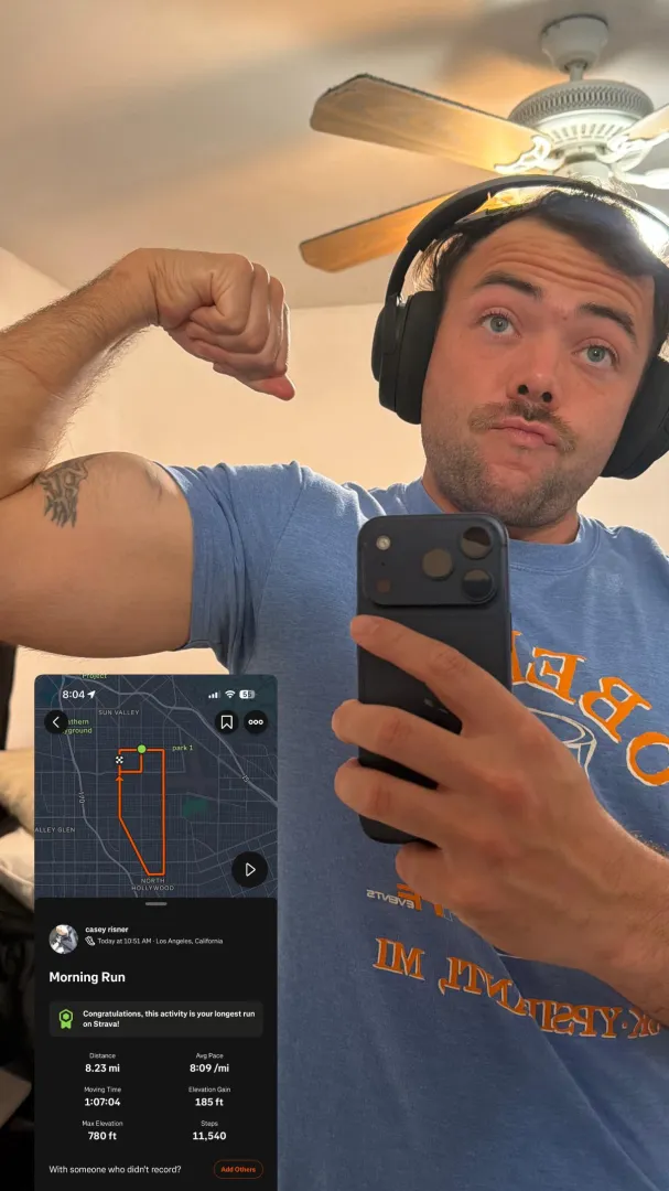 Good 8+ mile run today