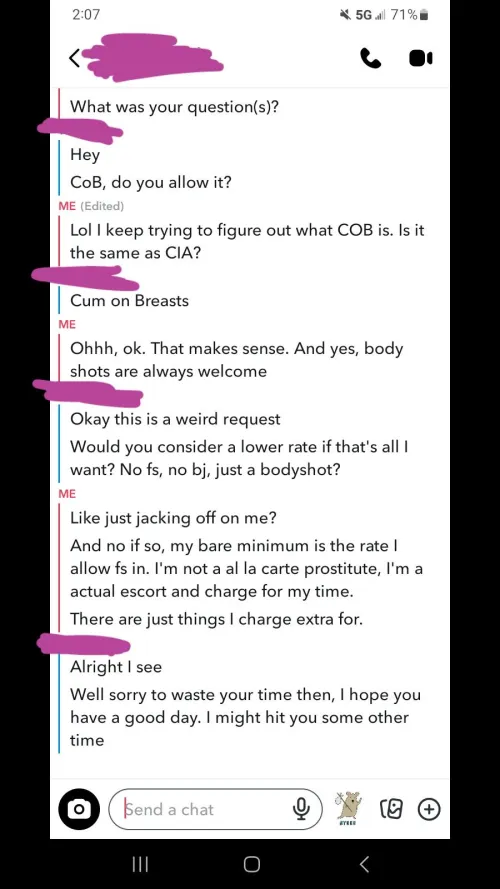 Good gods, does no one understand what a escort is these days?