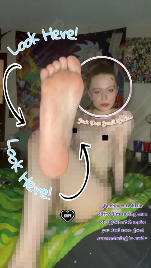 Goon For My Foot. No Nipples!! Don’t Bust, or You’ll Have To Slap Your Nasty Balls 10x 