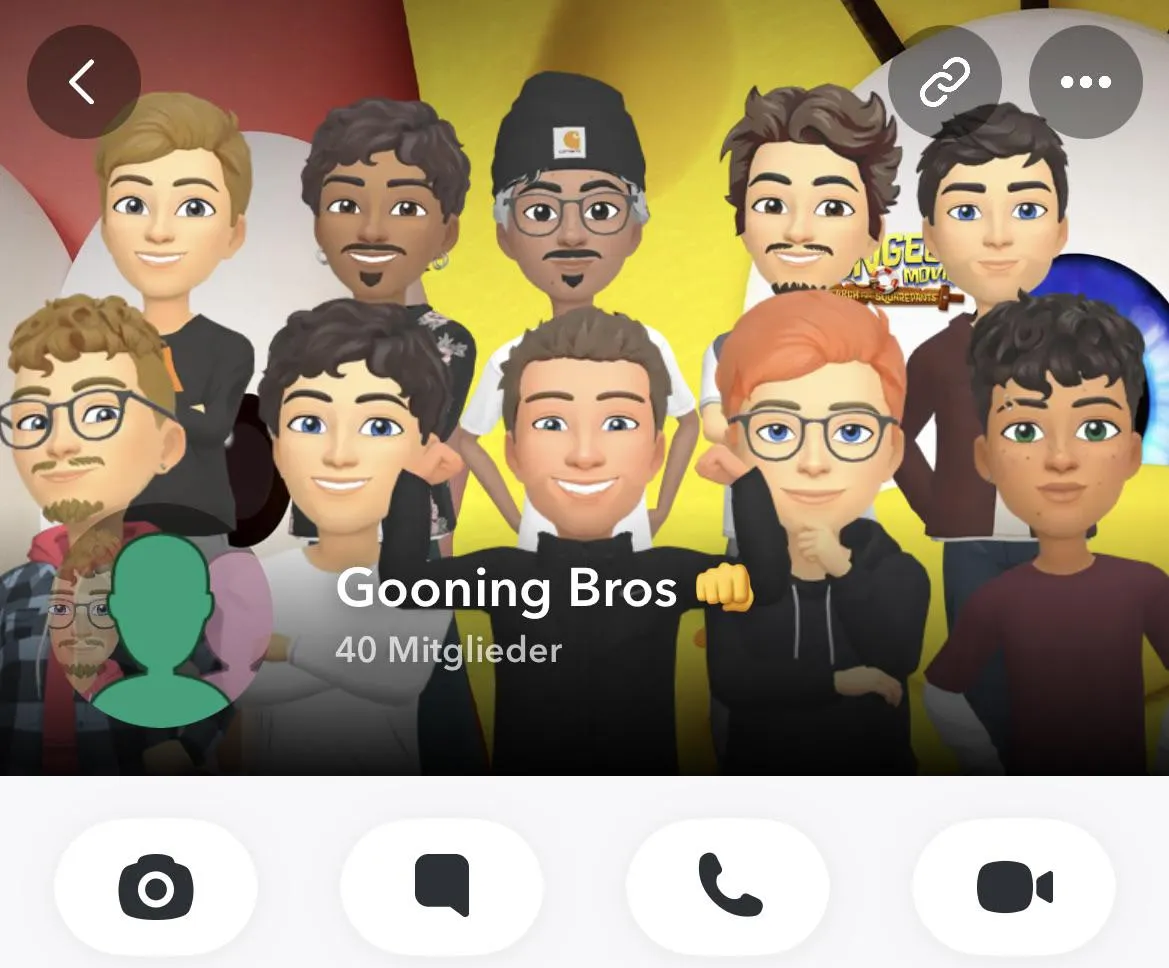 Gooning group on Snap