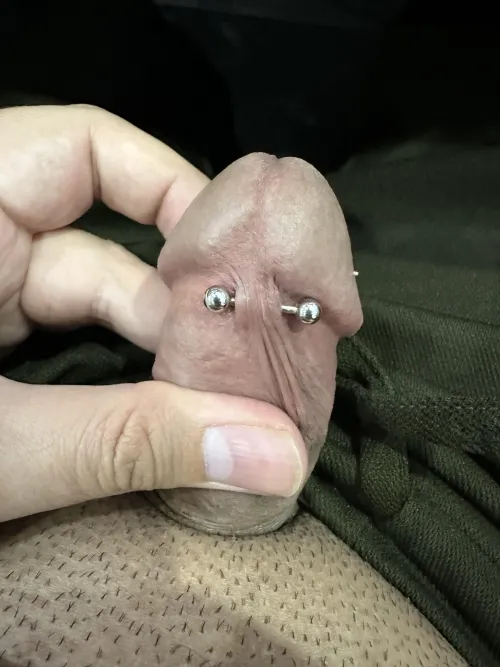 Got my first piercing today, how does it look