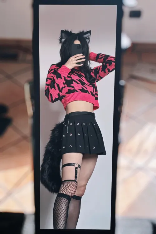 Got my full femboy attire on