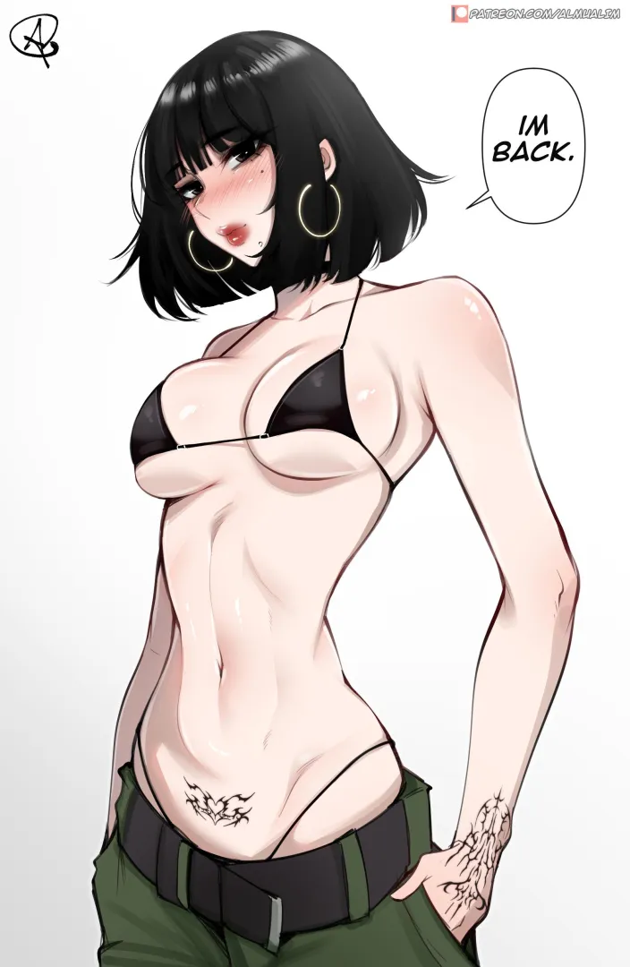 Goth girl is back with a lewd crest (Almualim)