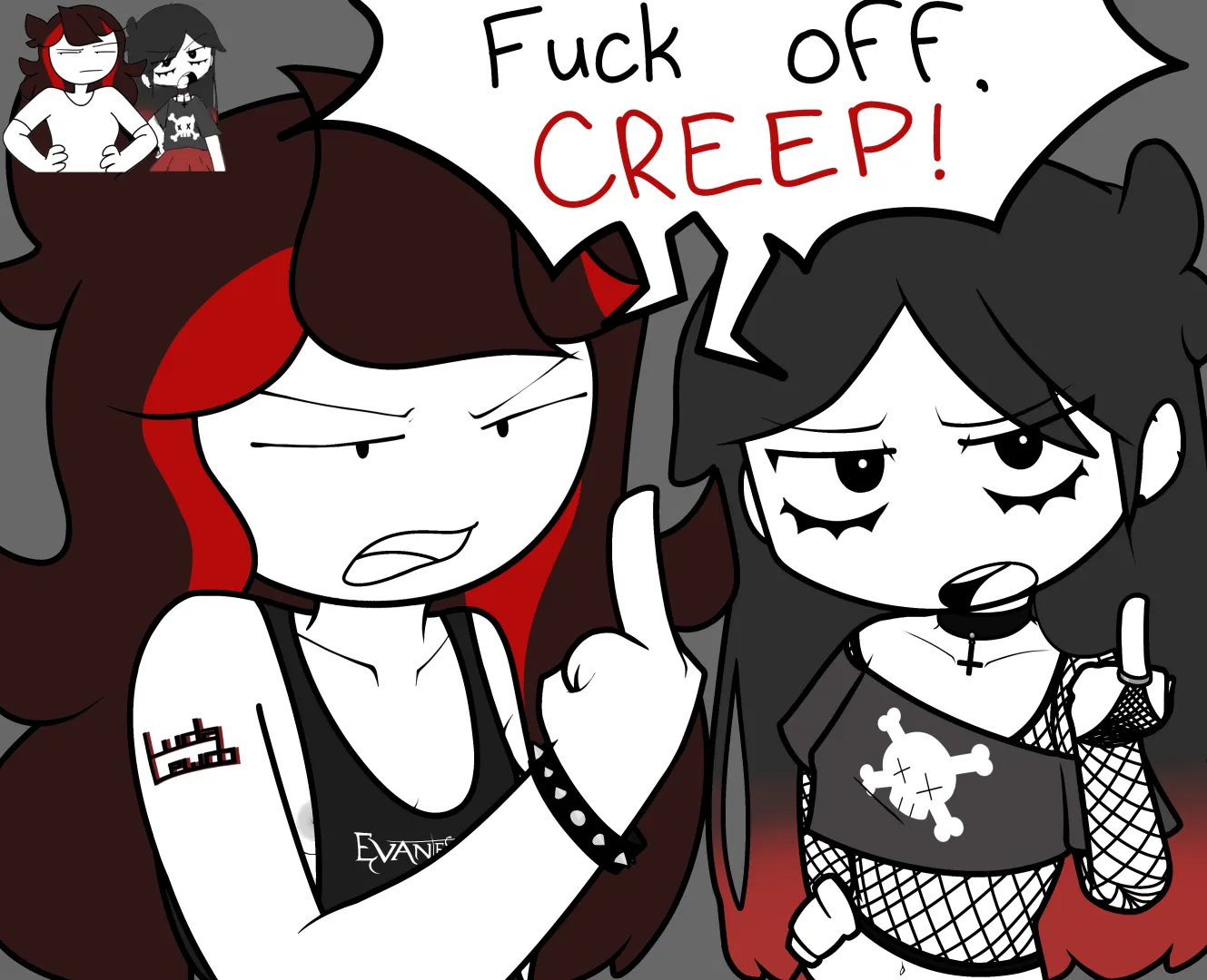 Goth Jaiden and goth Scribblejuice