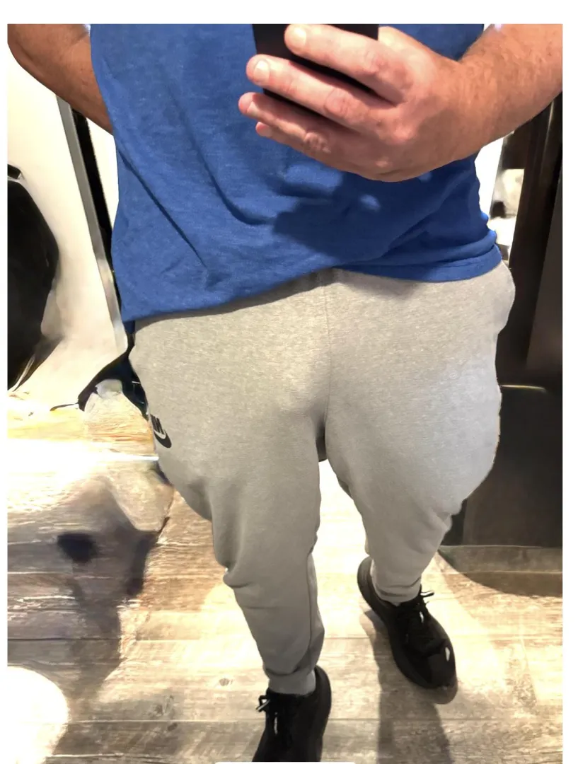 Grey sweatpants season