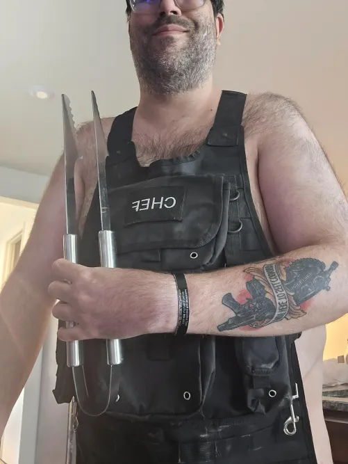 Grilling up some chicken for lunch and dinner