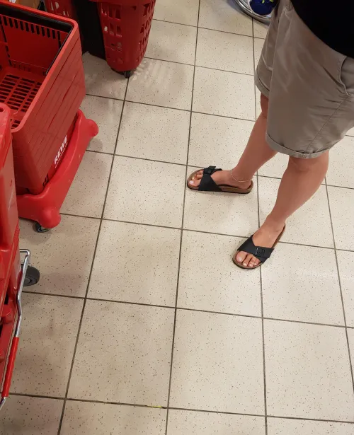 Grocery store feet...