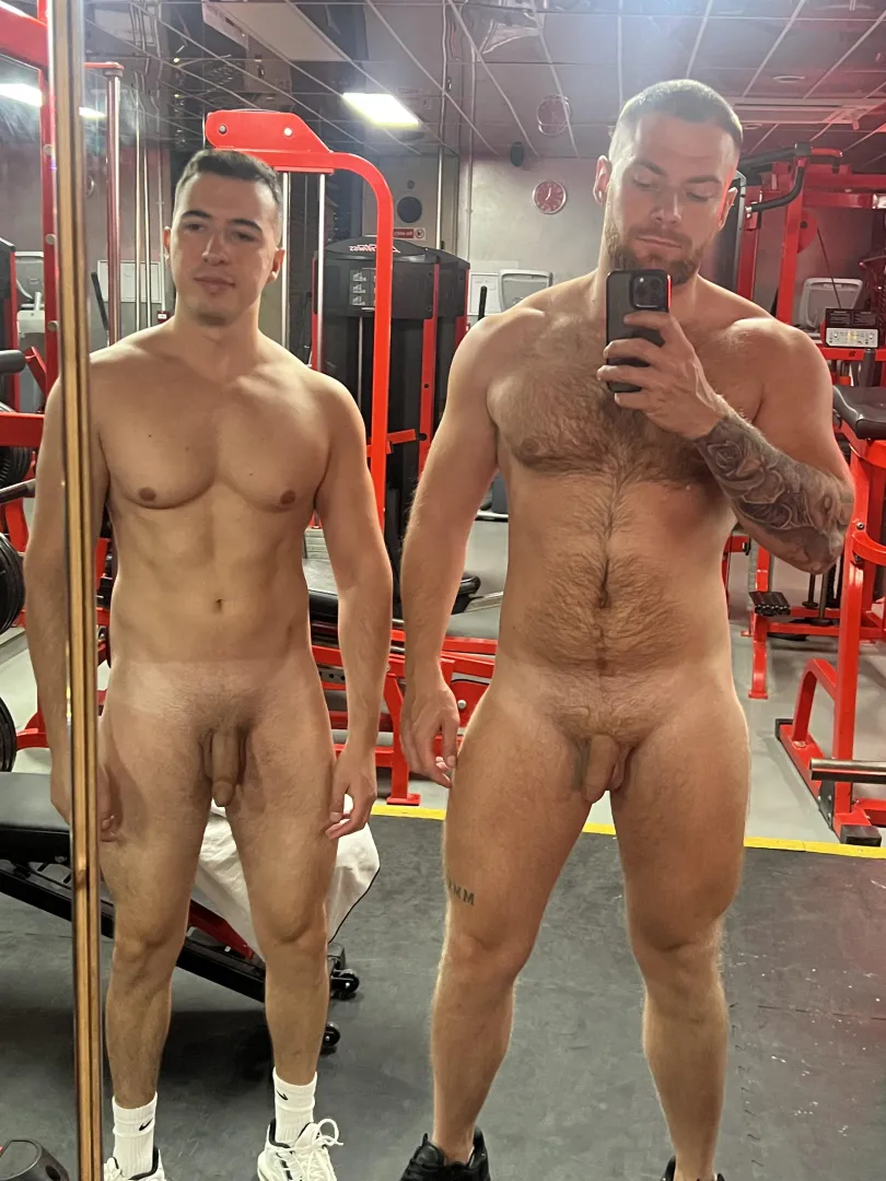 Gym selfie with my bro